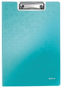 Klembord met omslag Leitz WOW ijsblauw A4