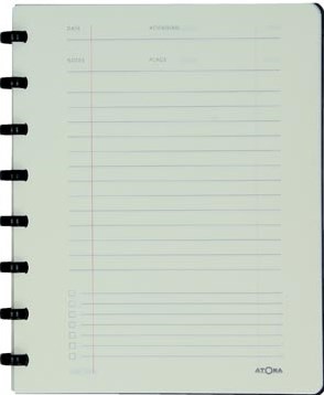 Notitieboek A5 gelinieerd zwart Atoma Meetingboogk-2