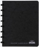 Notitieboek A5 gelinieerd zwart Atoma Meetingboogk