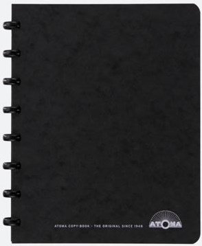 Notitieboek A5 gelinieerd zwart Atoma Meetingboogk