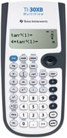 Texas wetenschappelijke rekenmachine TI-30XB Multiview werkt op batterijen