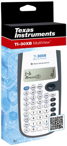 Texas wetenschappelijke rekenmachine TI-30XB Multiview werkt op batterijen-3
