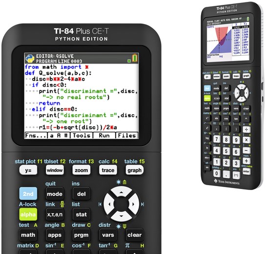 Rekenmachine TI-84 plus CE-T zwart 2021