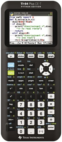 Grafische rekenmachine TI-84 Plus CE-T zwart Texas Instruments