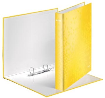 Leitz WOW ringmap 2 ringen geel-2