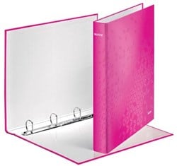 Ringmap A4 Leitz 4D-ringen in het roze