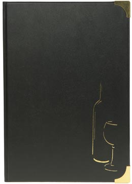 Menukaart Basic A4 zwart-1