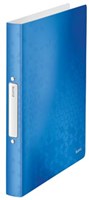 2 ringen A4 Leitz ringband in Wow blauw
