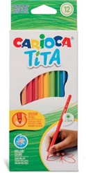 Carioca kleurpotlood Tita 12 stuks in een kartonnen etui