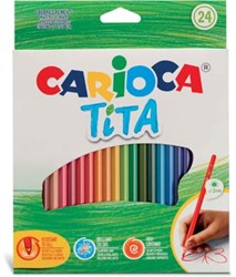 Carioca kleurpotlood Tita 24 stuks in een kartonnen etui