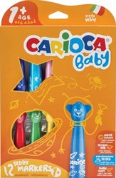 Carioca viltstift Baby Teddy doos van 12 stuks in geassorteerde kleuren