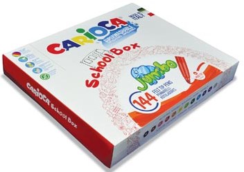 Carioca viltstiften Jumbo doos met 144 stiften classpack