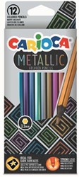 Carioca kleurpotlood Metallic, 12 stuks in een kartonnen etui