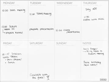 Desq magnetische weekplanner 45 X 60 cm-2