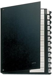 Termijnmap 1-12 zwart Leitz