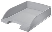 Brievenbakje Leitz 5227 grijs A4 stapelbaar 36 x 7 cm