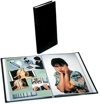 Rillstab showalbum A4 60 tassen zwart