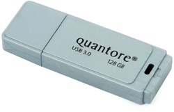 Quantore USB stick 128GB USB 3.0 zilver