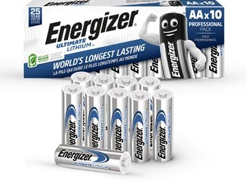 AA batterij Energizer Ultimate Lithium pak van 10 stuks