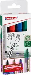 Edding whiteboard marker E-363  geassorteerde kleuren  blister van 4 stuks