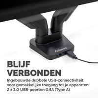 Monitorarm Fellowes Platinum Series dubbel horizontaal-2