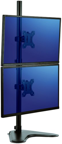 Monitorarm Fellowes Professional Series dubbel verticaal vrijstaand zwart-2