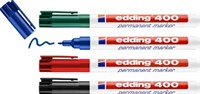 Edding permanent marker 400, geassorteerde kleuren, blister van 4 stuks-2