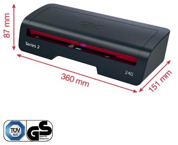 GBC 240 lamineermachine A4 75 micron 45 seconden blauw-2