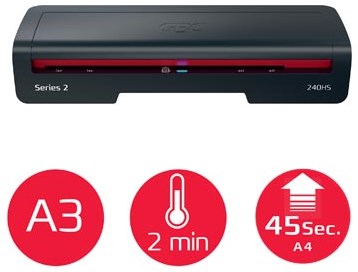 GBC 240HS lamineermachine A3 75-125 micron snelle opwarmtijd blauw-3