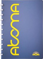 Atoma Sorbet schrift A4 144 bladzijden geruit 5 mm blauw-2