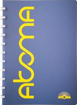 Atoma Sorbet schrift A4 144 bladzijden geruit 5 mm blauw-2