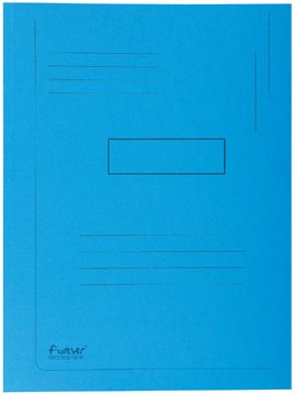 Dossiermap A4 blauw Exacompta, 290 gram karton, per 50 stuks