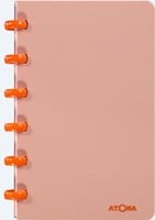 Notitieboek A6 gelijnd in geassorteerde kleuren Atoma Terra-3