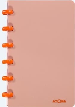 Notitieboek A6 gelijnd in geassorteerde kleuren Atoma Terra-3