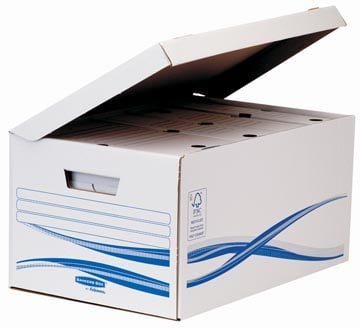 Bankers Box basic flip top maxi inclusief 6 transfer archiefdozen A4 met een rug van 8 cm