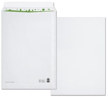 Akte envelop 229 x 324 mm beECO zonder venster met plakstrip doos van 250 stuks wit