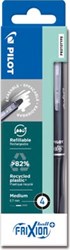 Pilot FriXion Ball Plus roller medium zwart etui van 4 stuks
