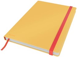 Notitieboek harde kaft B5 Gelijnd Warm Geel Leitz Cosy 40 Vel
