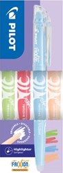 Pilot FriXion Light markeerstift Natural doos van 4 stuks: lichtgroen, rood, hemelsblauw, lichtoranje