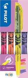 Pilot FriXion Light markeerstift doos van 4 stuks: roze, oranje, geel, violet