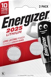 Knoopcel batterij Energizer CR2025 3V blister 2 stuks