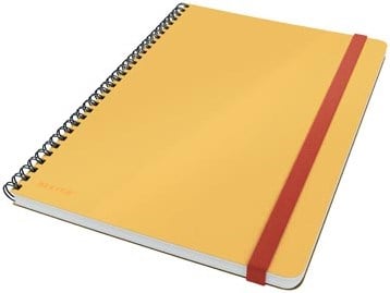 Notitieboek B5 Gelinieerd Geel Leitz Cosy Spiraalbinding Enkele Verpakking