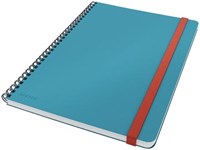 Notitieboek A5 Gelinieerd Blauw Leitz Cosy Met Spiraalbinding 40 Vel