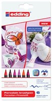 Edding brushpen Porcelein Warm assortiment set van 6