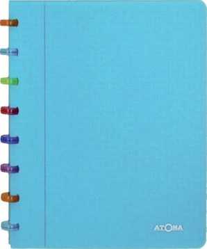 Atoma schrift Tutti Frutti A5 commercieel geruit transparant turkoois
