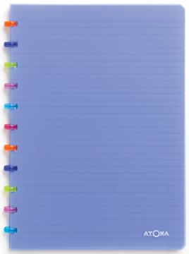A4 Notitieboek Transparant Blauw Atoma Tutti Frutti 144 Bladzijden