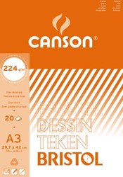 Canson tekenblok Bristol 29,7 x 42 cm A3