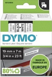 Dymo D1 tape 45803 19mm zwart op wit