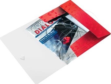 Leitz WOW elastomap met 3 kleppen uit PP A4 rood-2