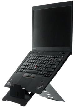 Laptopstandaard R-GO Tools zwart voor laptops tot 22 inch